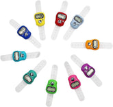 Olmecs Tasbih Finger Tally Counter Islamic Multi Color Mini Held Box of 24Pc Pack